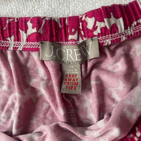 J. Crew Eco Dreamiest Short Sleeve Pajama Set in Pink Floral Size 2X EUC - Picture 7 of 7